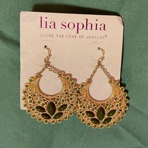 Lia Sophia Chandalier Earrings NWT